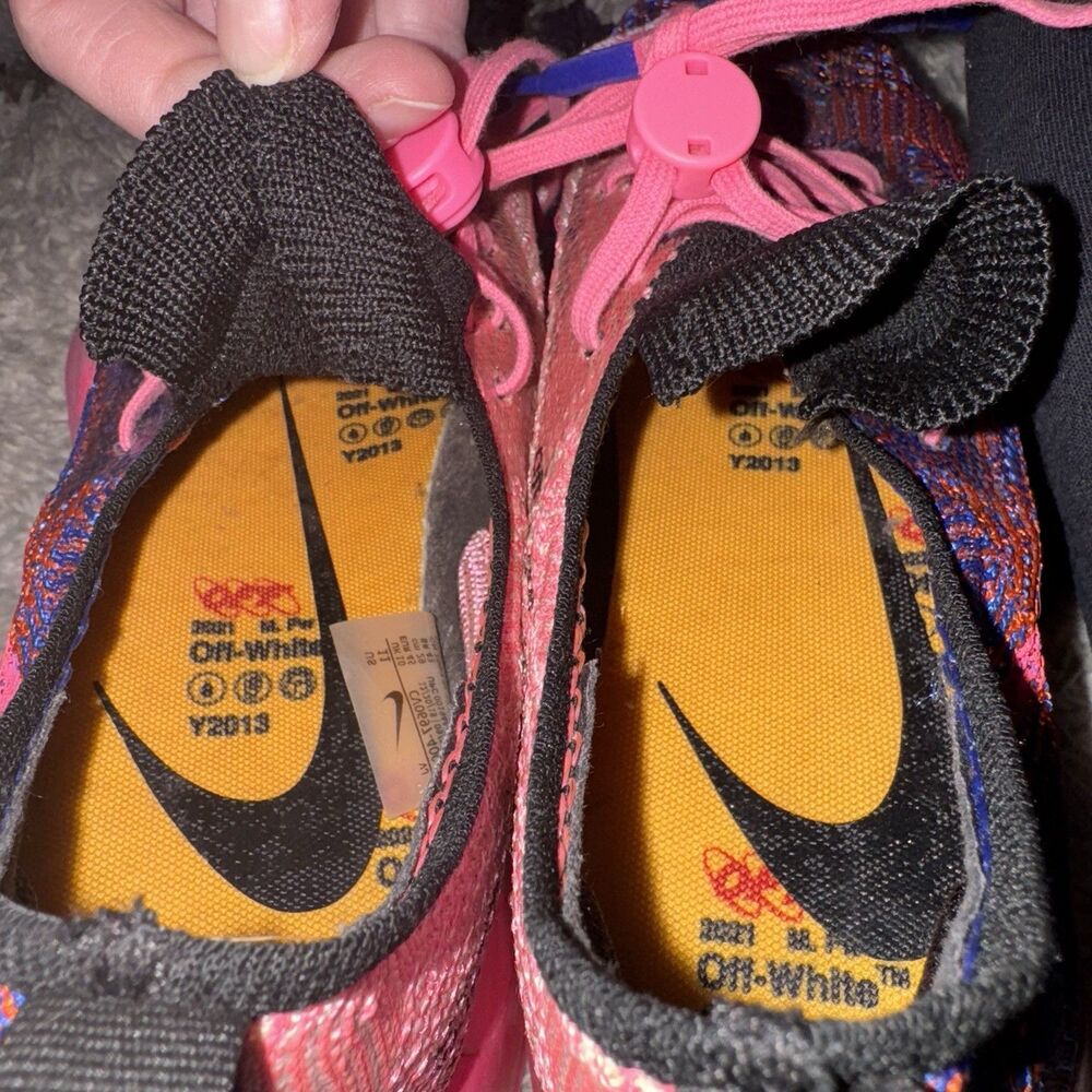 OFF-WHITE x NIKE Air Zoom Tempo NEXT% Pink Glow CV0697-400 NWOB Size 11 - Picture 4 of 15